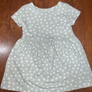 Carter's Light Green Floral Kids Dress